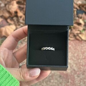 Vera Wang Love Collection Diamond Braided Band 14K White Gold 1/4 CT T.W.